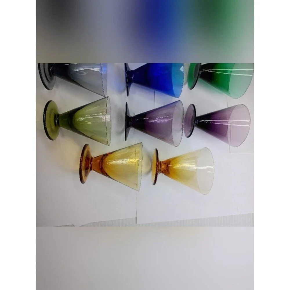 11 Max Verboeket Fruit Juice Drinkware Glassware Cocktail Multi-colored  RARE